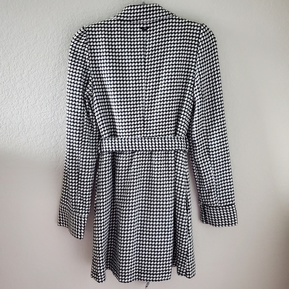 Roxy houndstooth puffsleeves belted coat - Picture 6 of 13